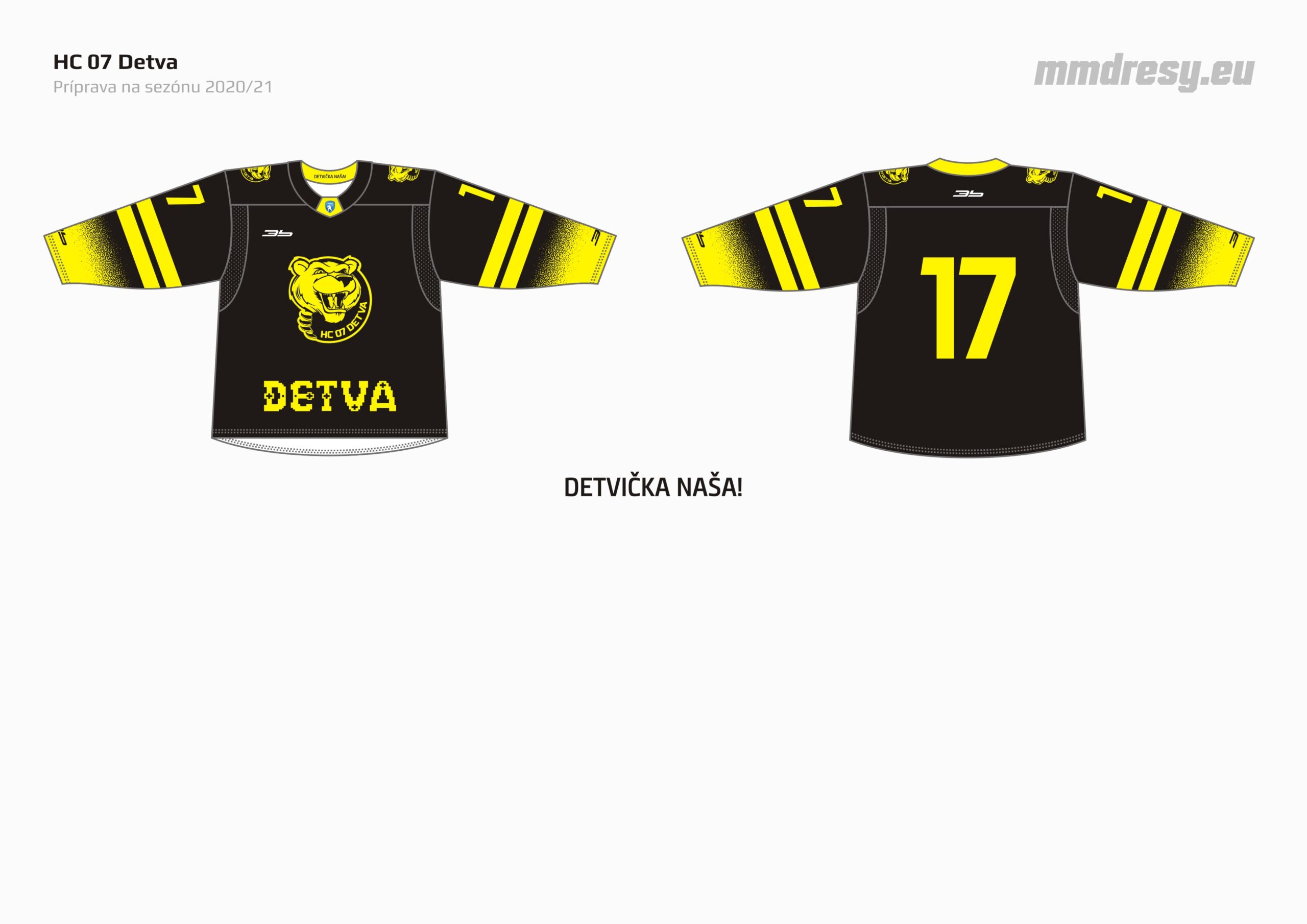 hc o7 detva pre season jerseys/dres